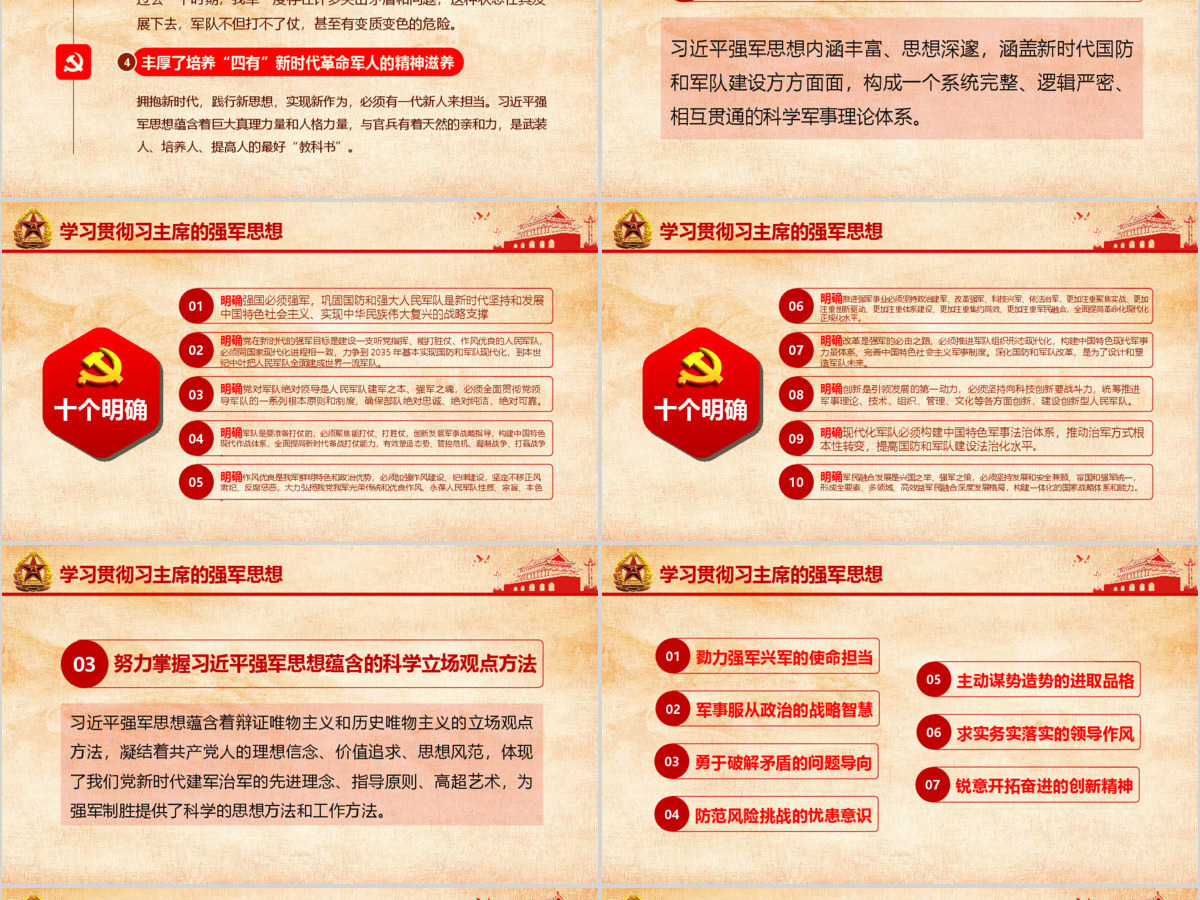 原创传承红色基因担当强军重任军队学习PPT-版权可商用 原创传承红色基因担当强军重任军队学习PPT-版权可商用