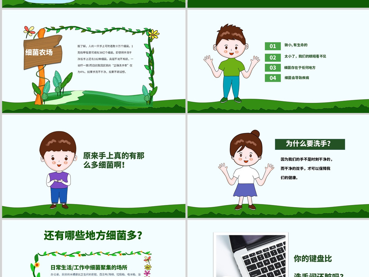 原创世界洗手日校园卫生健康教育安全PPT模板-版权可商用 原创世界洗手日校园卫生健康教育安全PPT模板-版权可商用