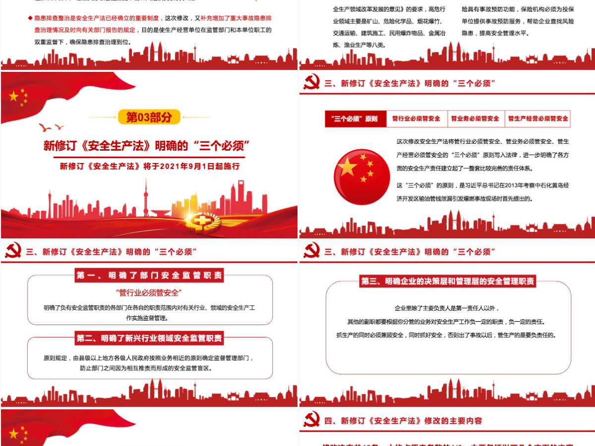 2021解读新《安全生产法》PPT企业安全生产培训入职教育学习课件PPT模板 2021解读新《安全生产法》PPT企业安全生产培训入职教育学习课件PPT模板