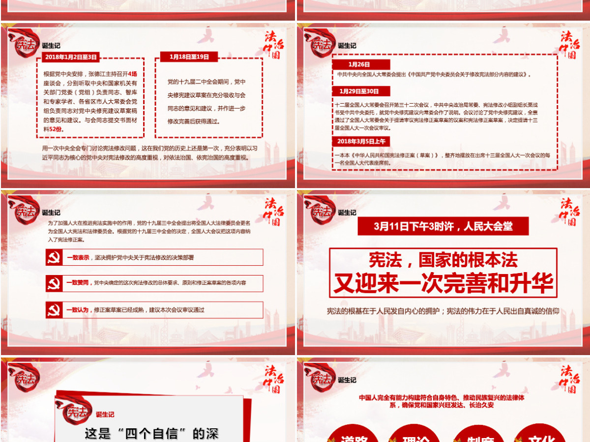 聚焦两会党政党课学习国家宪法修PPT 聚焦两会党政党课学习国家宪法修PPT