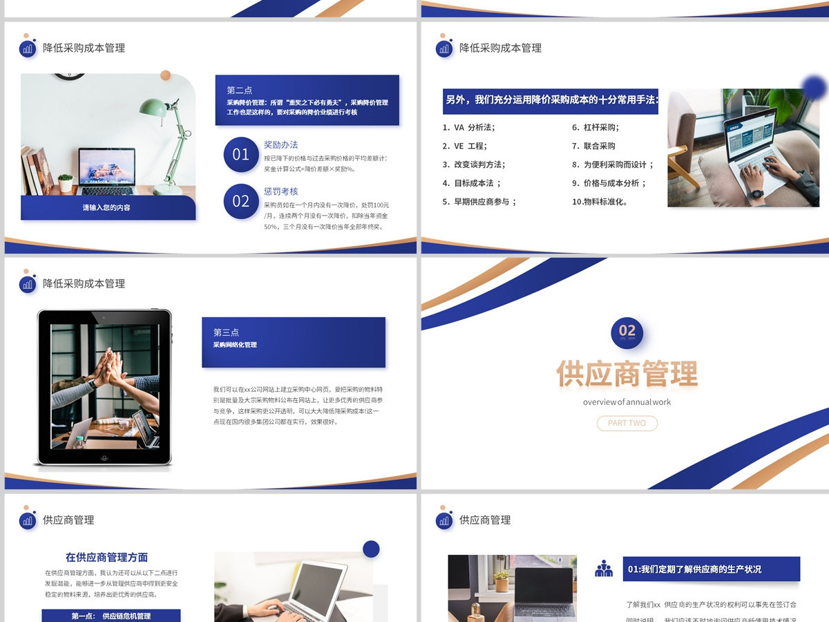202X采购部年终总结PPT商务风采购部年终总结年终工作总结汇报课件模板