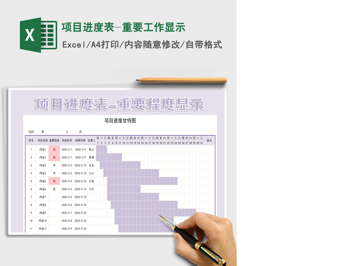 2021年项目进度表-重要工作显示 2021年项目进度表-重要工作显示