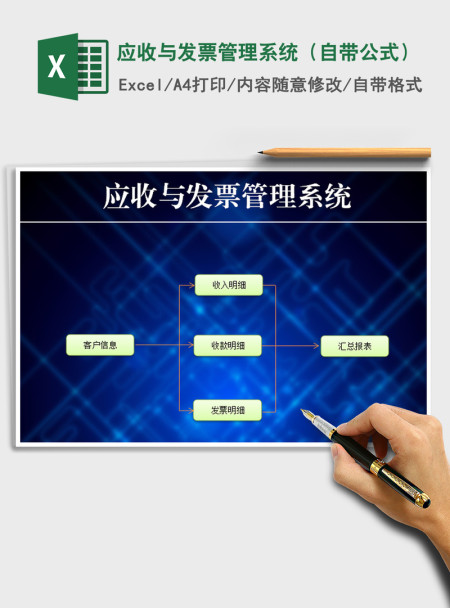 2021年应收与发票管理系统(自带公式) 2021年应收与发票管理系统(自带公式)