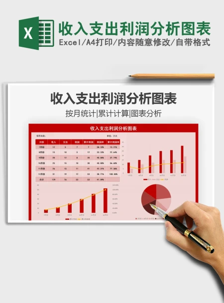 2021年收入支出利润分析图表