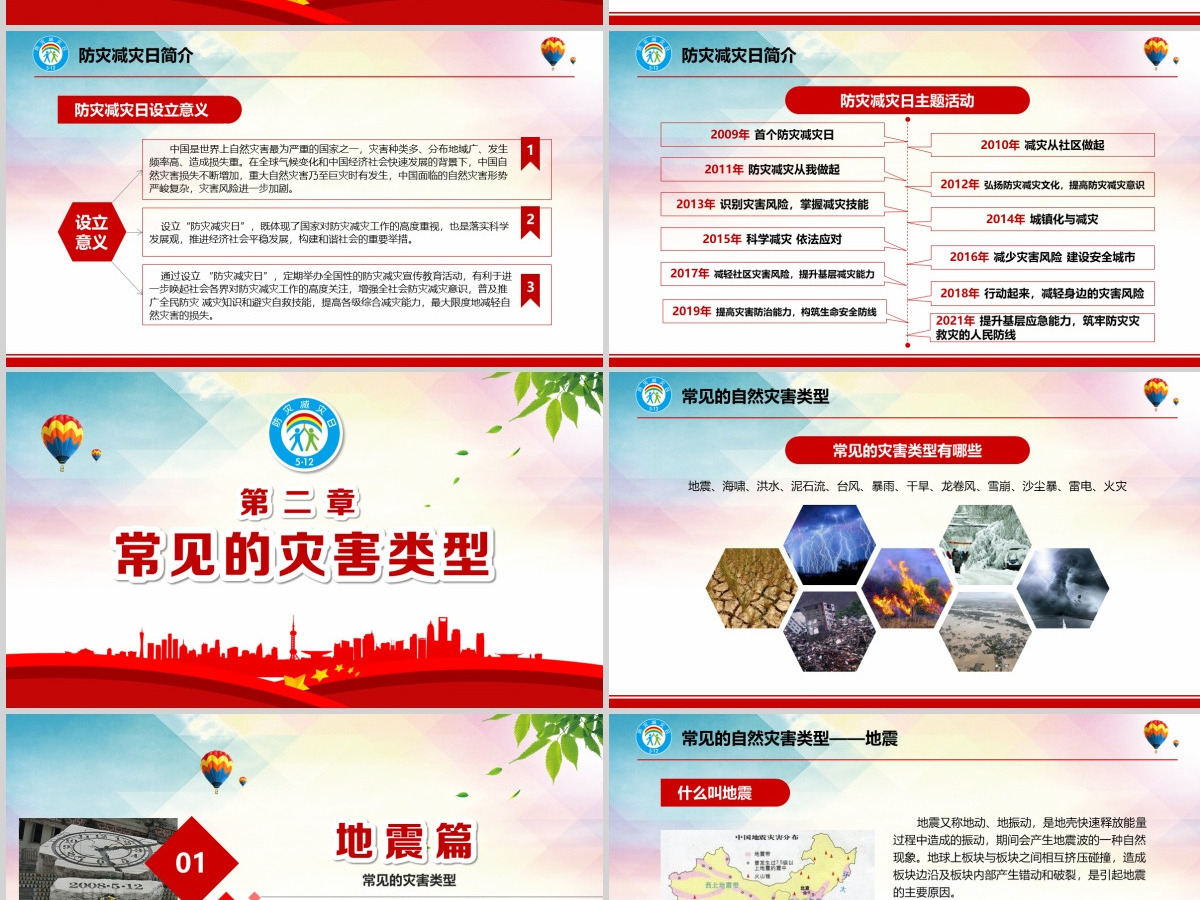 2020年大气防灾减灾日地震知识主题班会PPT