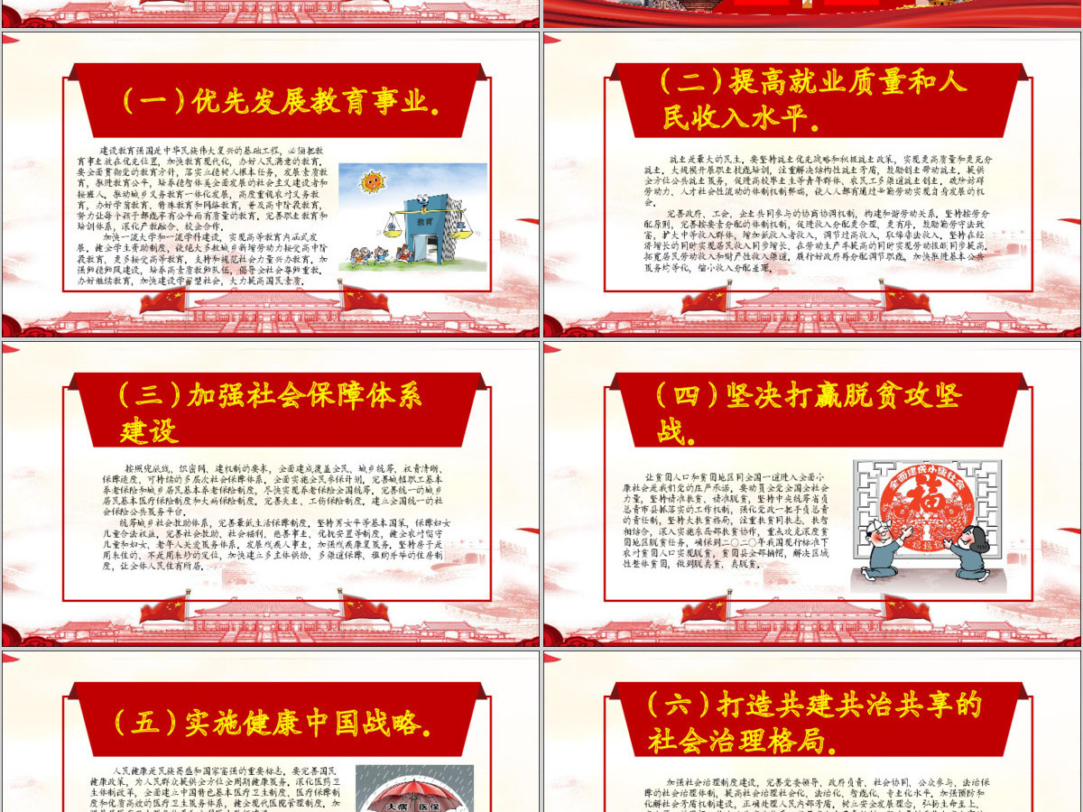 完整大气内容学习党的十九大报告精神PPT 完整大气内容学习党的十九大报告精神PPT