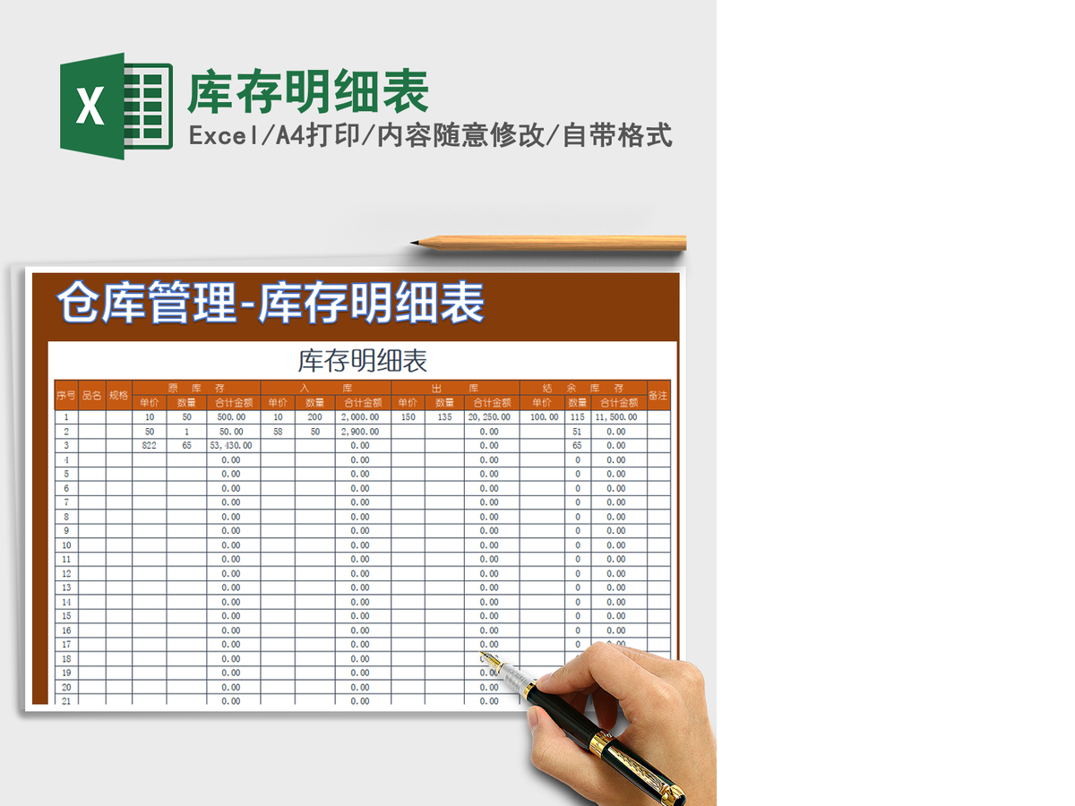 2021年库存明细表