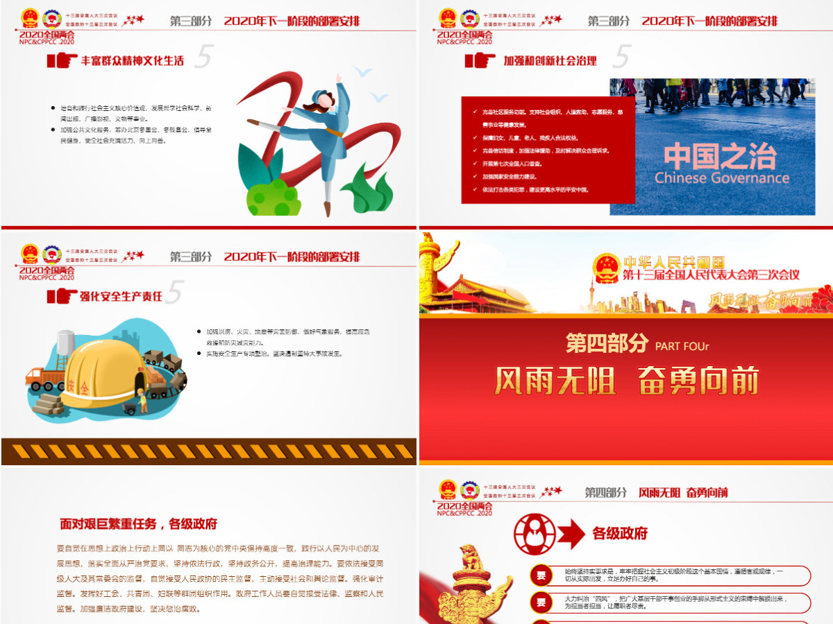 2020年风雨无阻奋勇向前全国两会政府工作报告详细解读党政党建党课ppt 2020年风雨无阻奋勇向前全国两会政府工作报告详细解读党政党建党课ppt