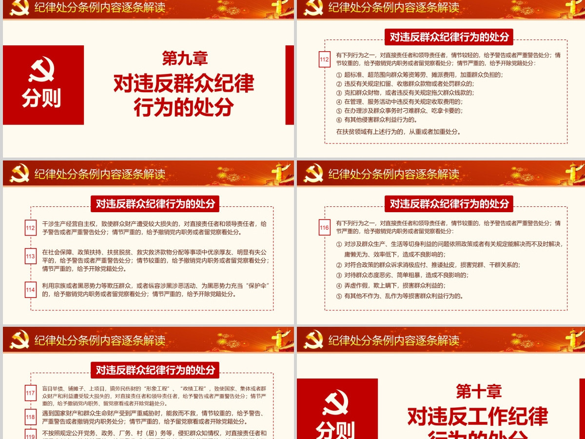原创精讲新版中国共产党纪律处分条例党课PPT-版权可商用 原创精讲新版中国共产党纪律处分条例党课PPT-版权可商用