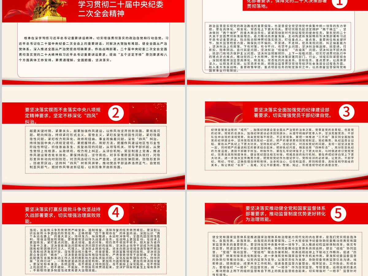 2023一刻不停推进全面从严治党在解决大党独有难题上担当使命责任PPT深入学习领悟在二十届中央纪委二次全会上的重要讲话精神专题课件