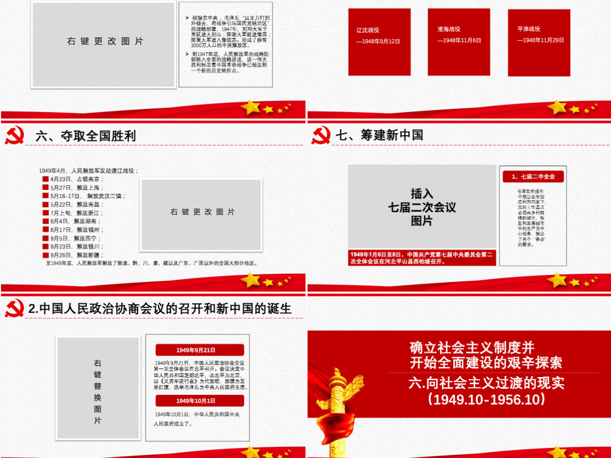 原创中国共产党党史建党100周年党课学习ppt-含讲稿