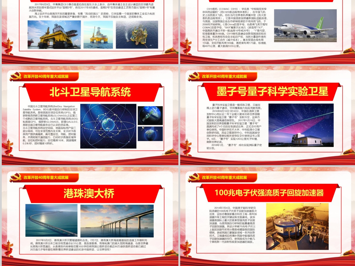 风生水起逐浪改革开放43周年PPT-含讲稿