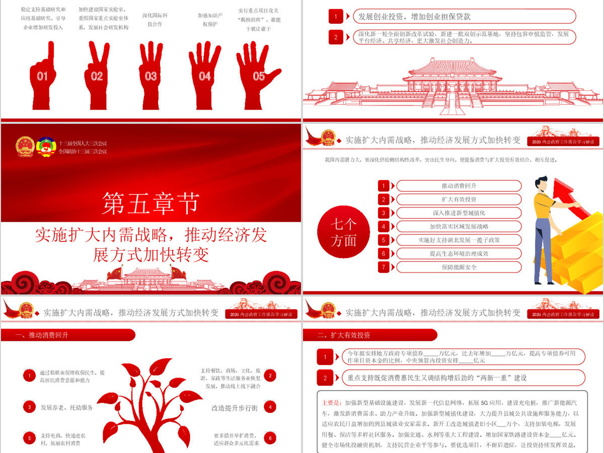 2020全国两会政府工作报告学习解读ppt-含讲稿 2020全国两会政府工作报告学习解读ppt-含讲稿