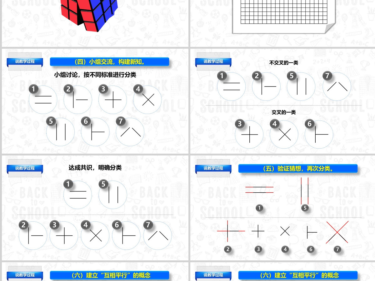 原创小学四年级平行与垂直数学说课课件PPT