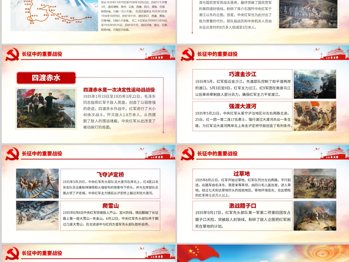 纪念长征胜利85周年弘扬伟大长征精神PPT-含讲稿