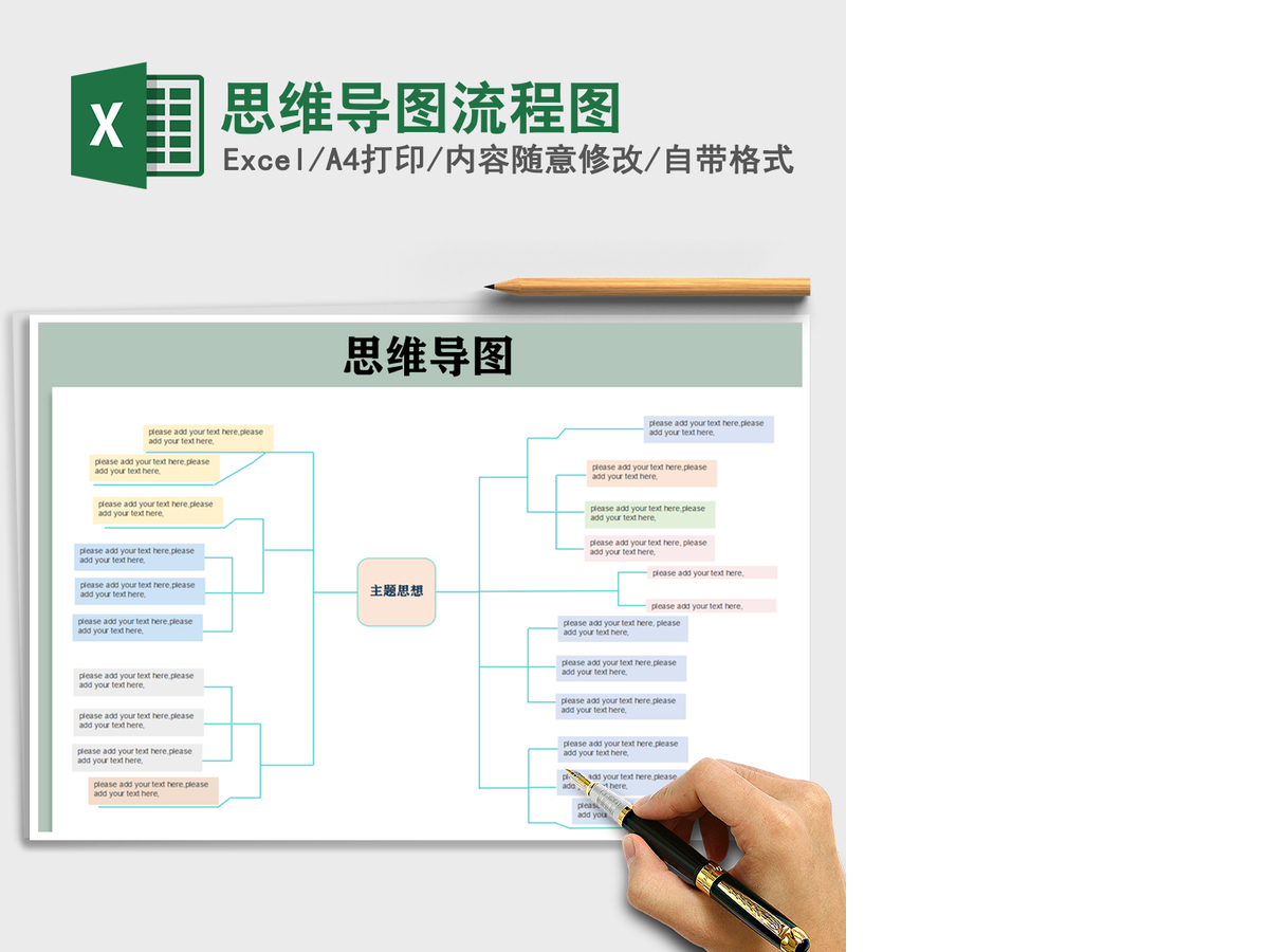 2021年思维导图流程图