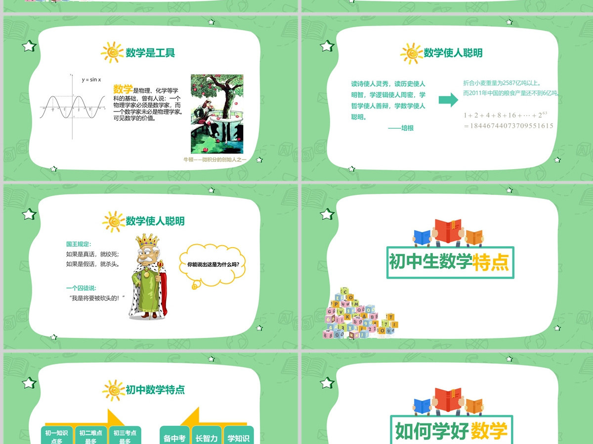 初中数学开学第一课PPT