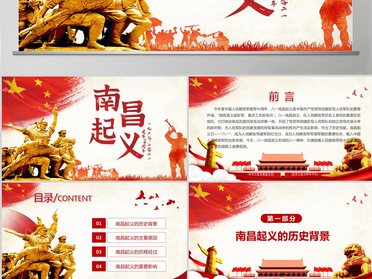 纪念八一精神南昌起义PPT