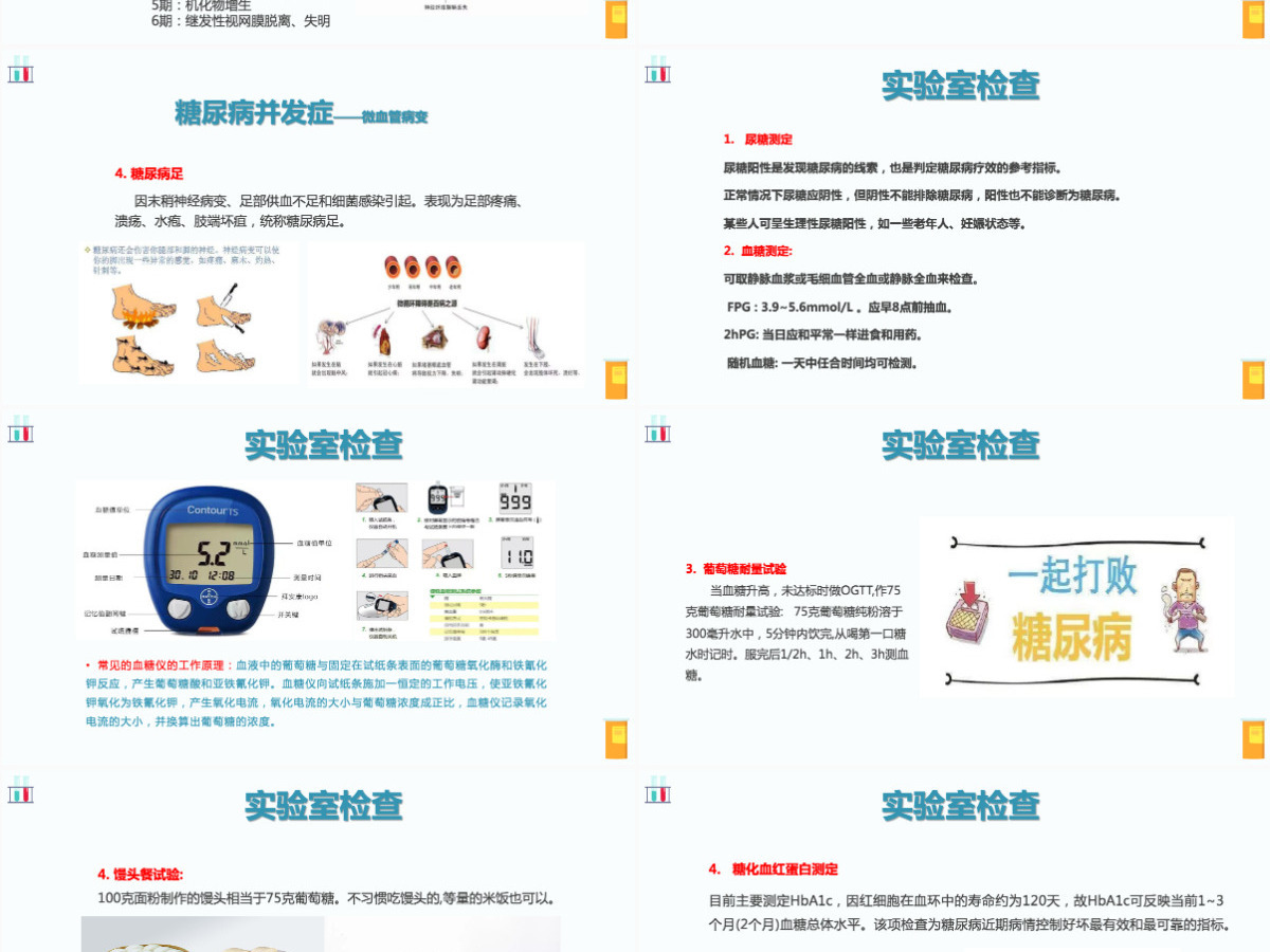 2023糖尿病创意清新医疗教学通用PPT