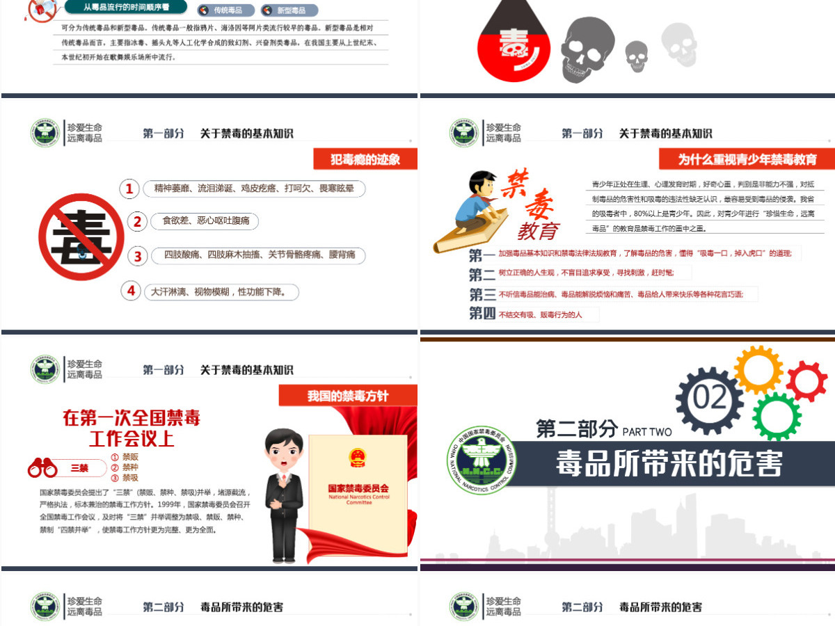 2021国际禁毒日珍爱生命远离毒品禁毒拒毒教育通用模板