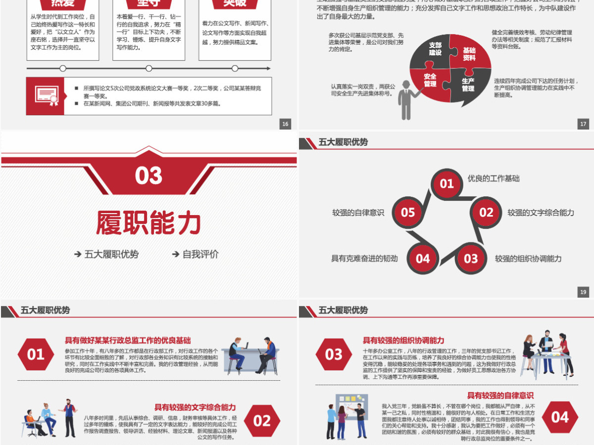 原创个人求职简历岗位竞聘竞选报告PPT模板
