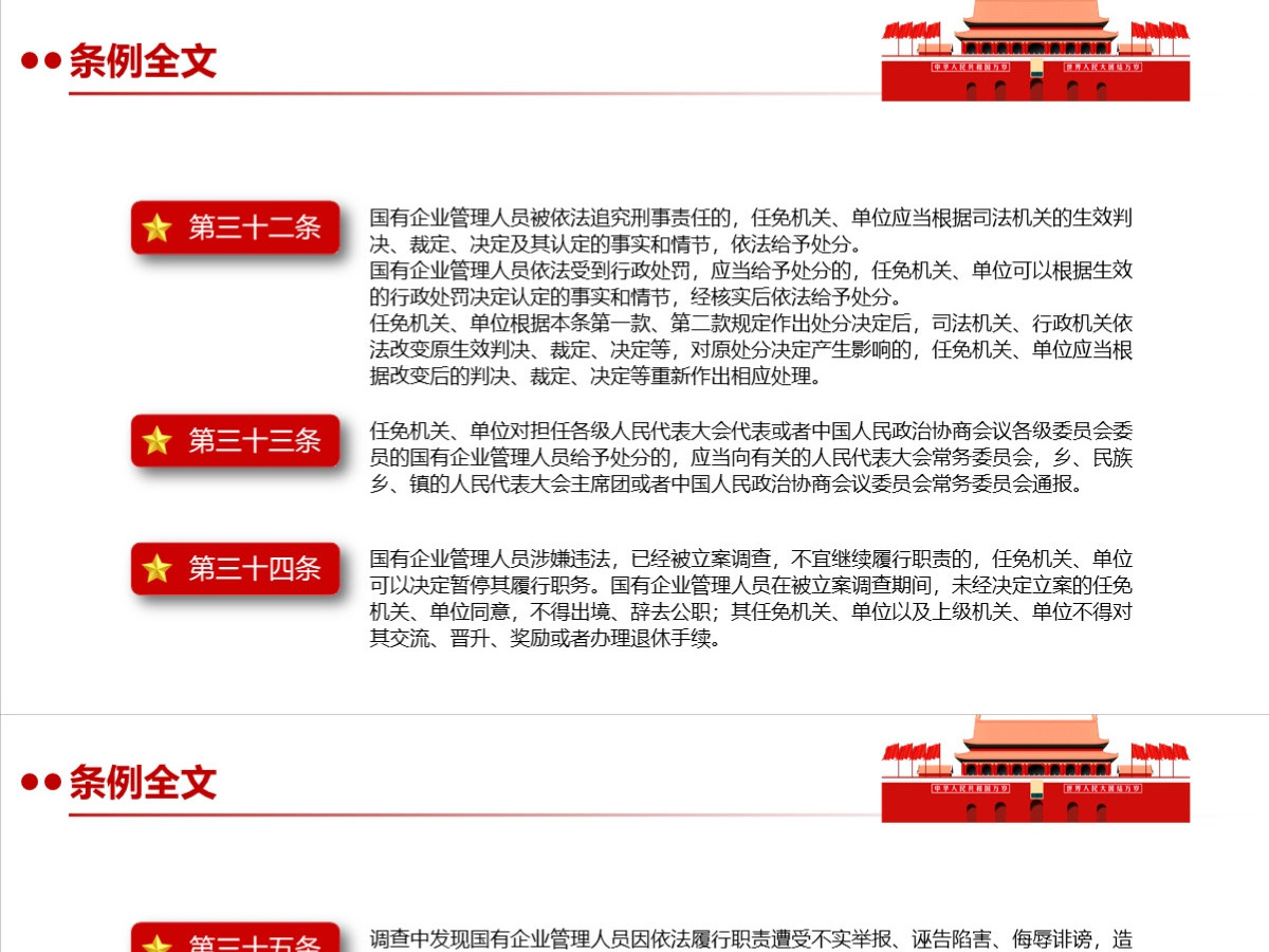 结合案例详细解读《国有企业管理人员处分条例》PPT+讲稿