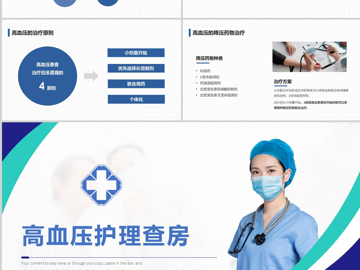 2022高血压医疗护理查房清新简约护理查房通用PPT 2022高血压医疗护理查房清新简约护理查房通用PPT