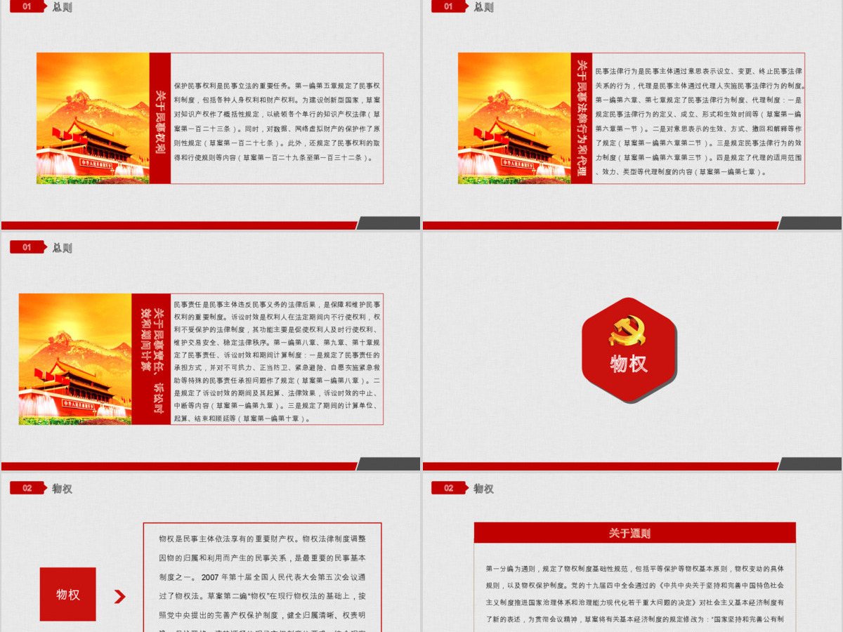 中华人民共和国民法典草案解读党课PPT 中华人民共和国民法典草案解读党课PPT