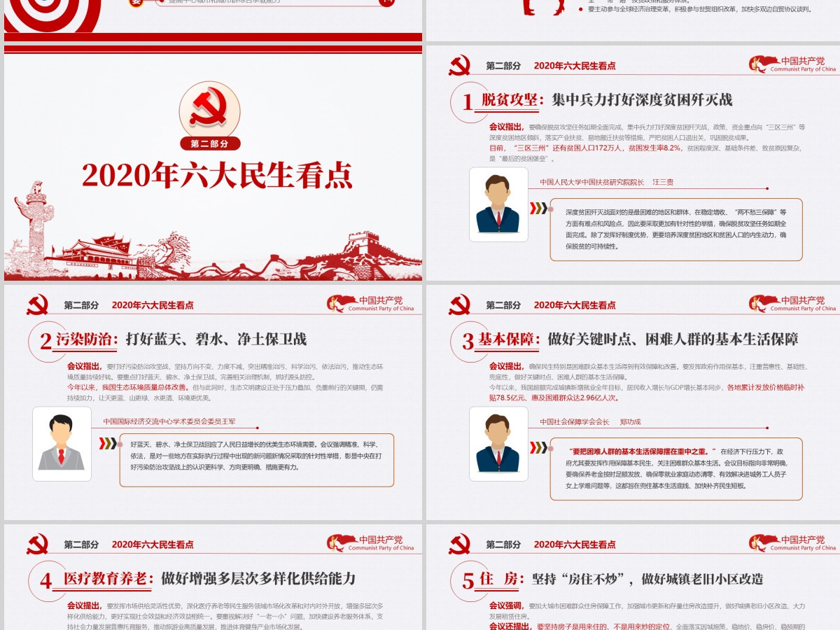 2020中央经济工作会议内容解读党政党建党课PPT课件