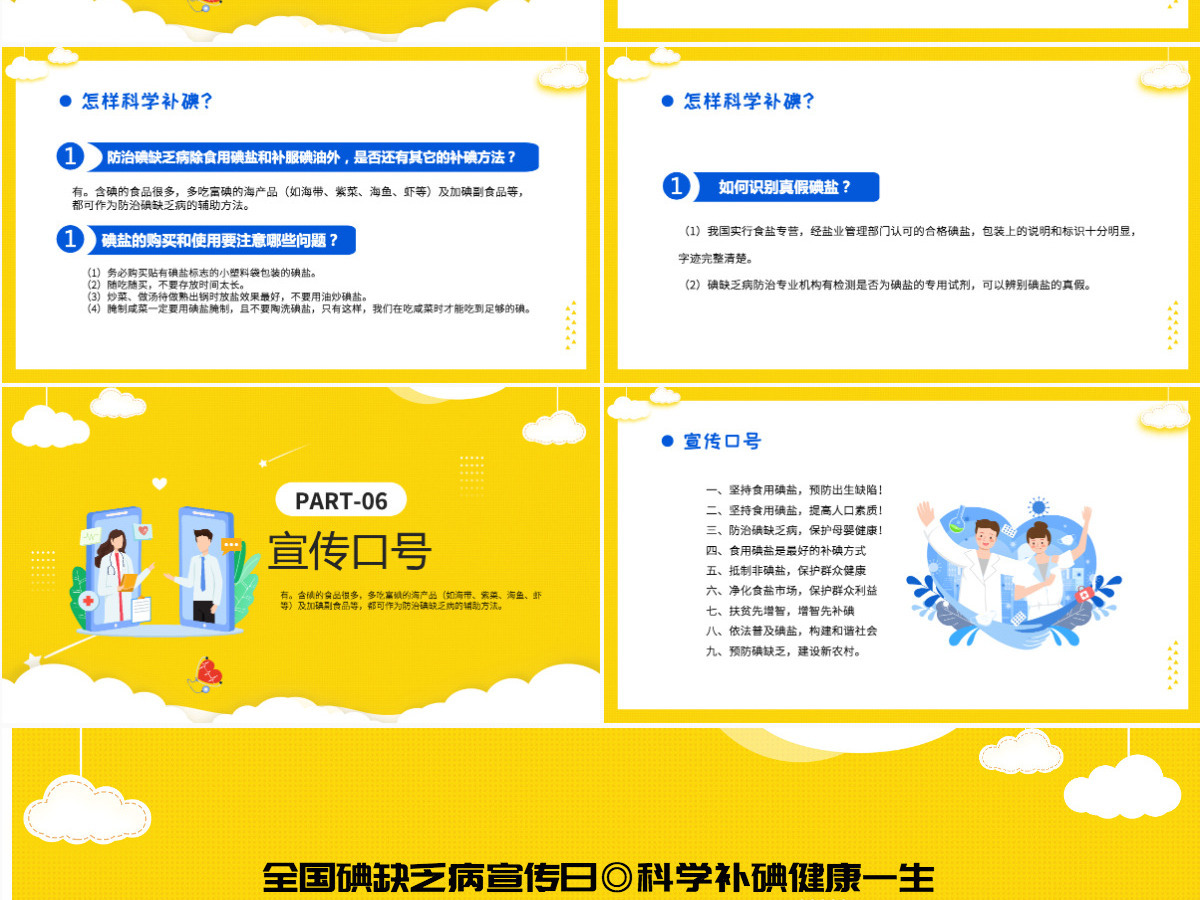 2022年全国防治碘缺乏病日时尚全国碘缺乏病知识宣传日课件模板PPT 2022年全国防治碘缺乏病日时尚全国碘缺乏病知识宣传日课件模板PPT