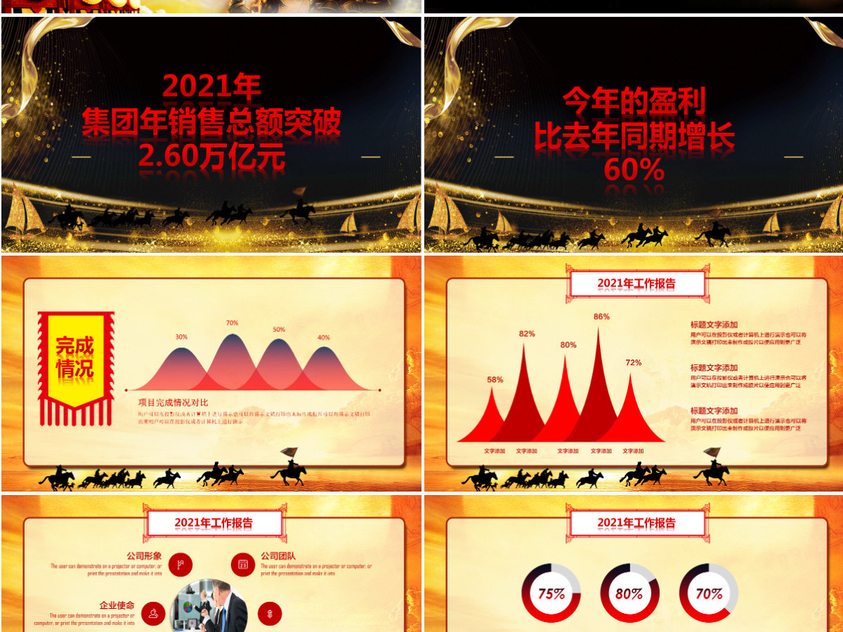 2021公司年终颁奖晚会PPT模板