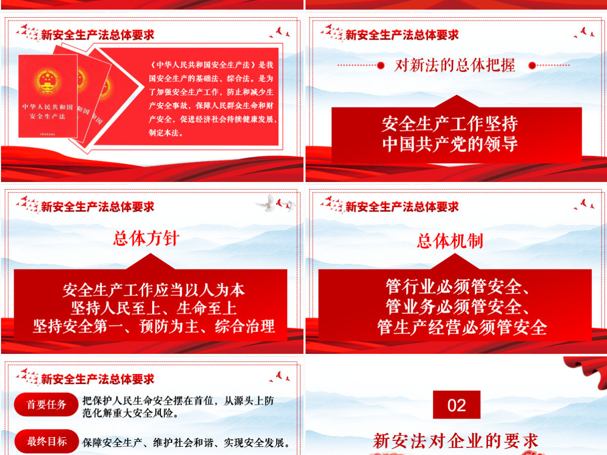 解读新《安全生产法》企业安全生产培训入职教育学习课件PPT模板
