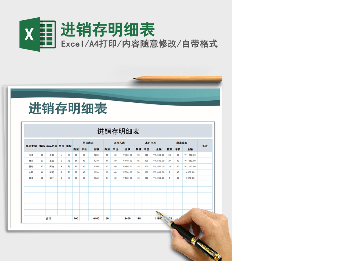 2021年进销存明细表
