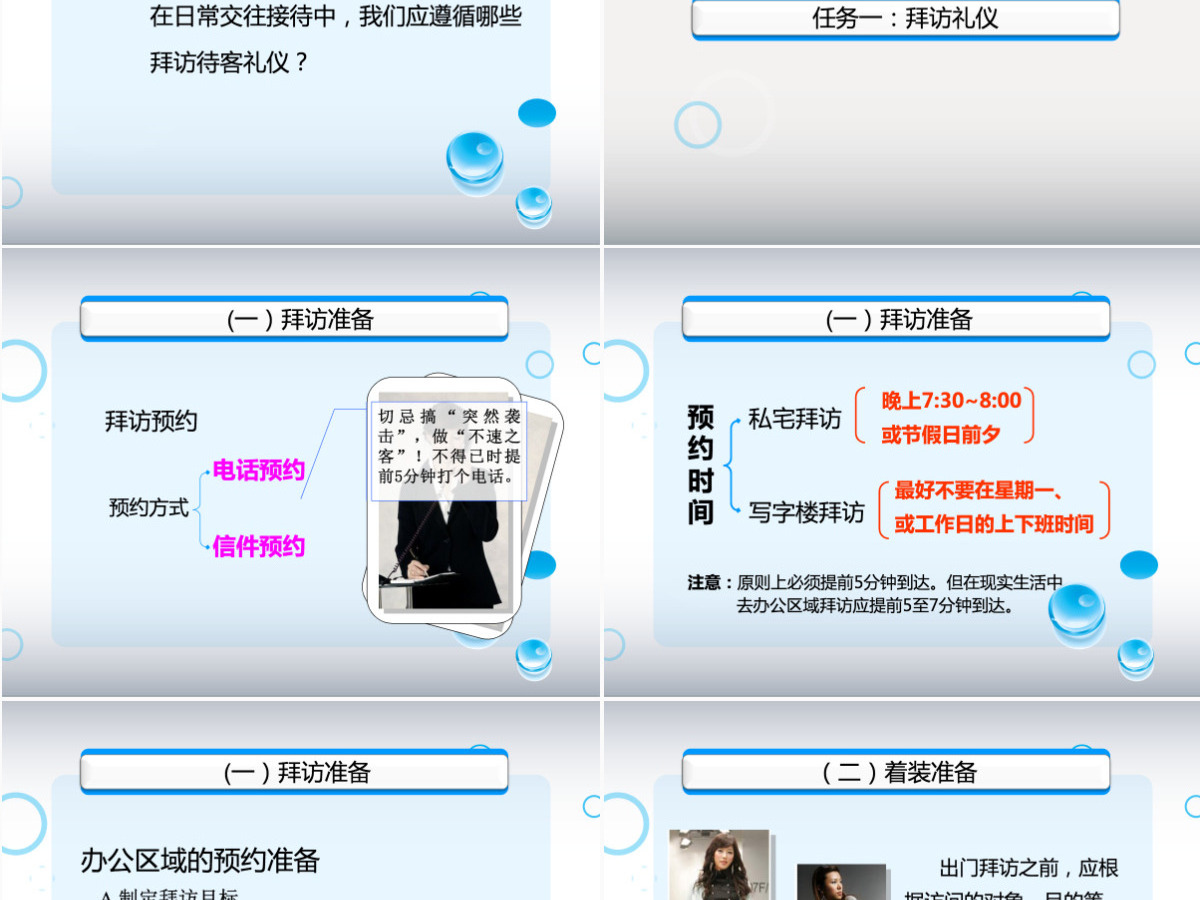 礼仪与沟通培训PPT模板