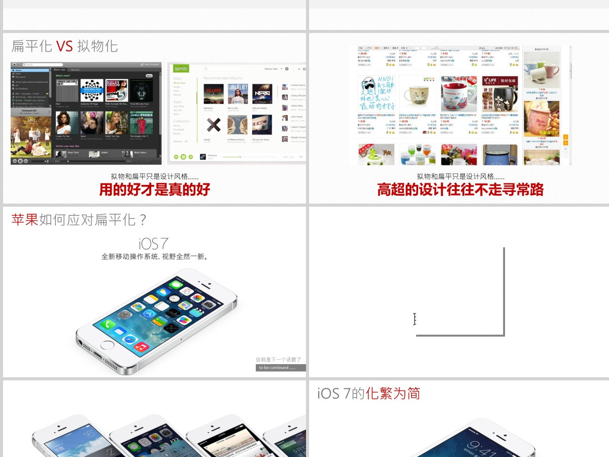 移动APP设计趋势浅谈ppt模板（内嵌ui动画视频）