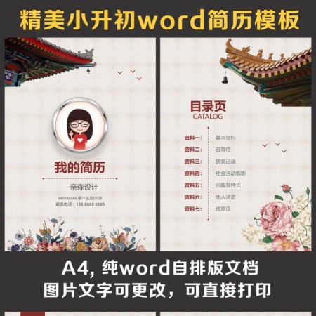 小升初简历