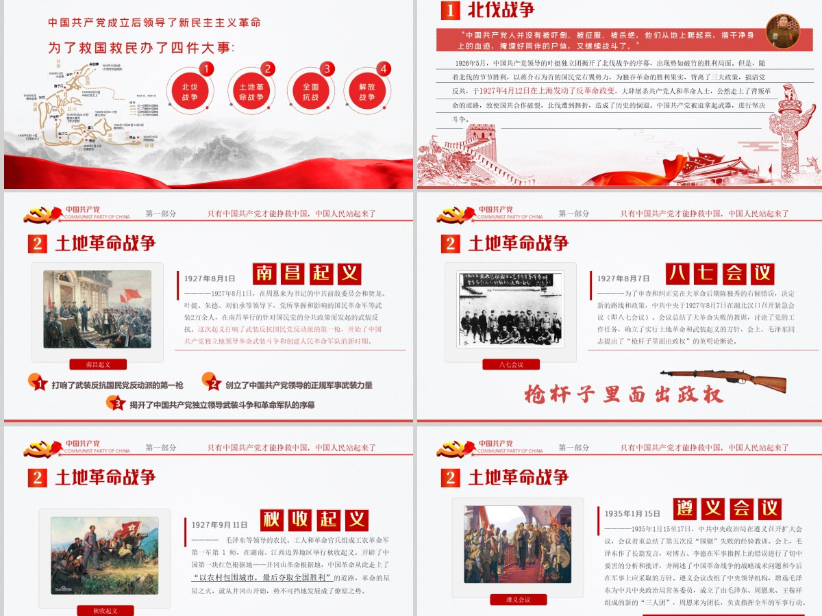 庆祝建党一百周年中国共产党党史讲座PPT--含讲稿