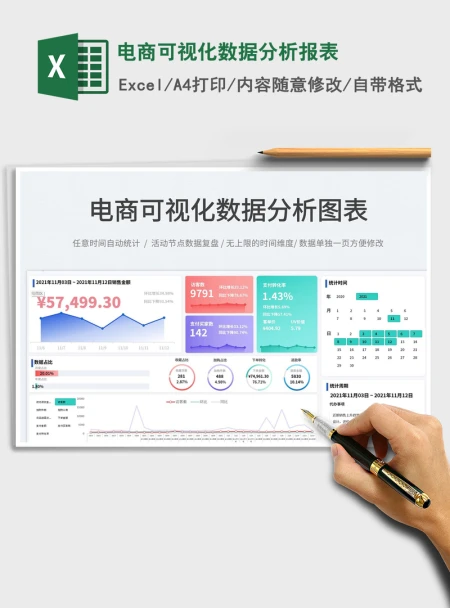 2021电商可视化数据分析报表免费下载
