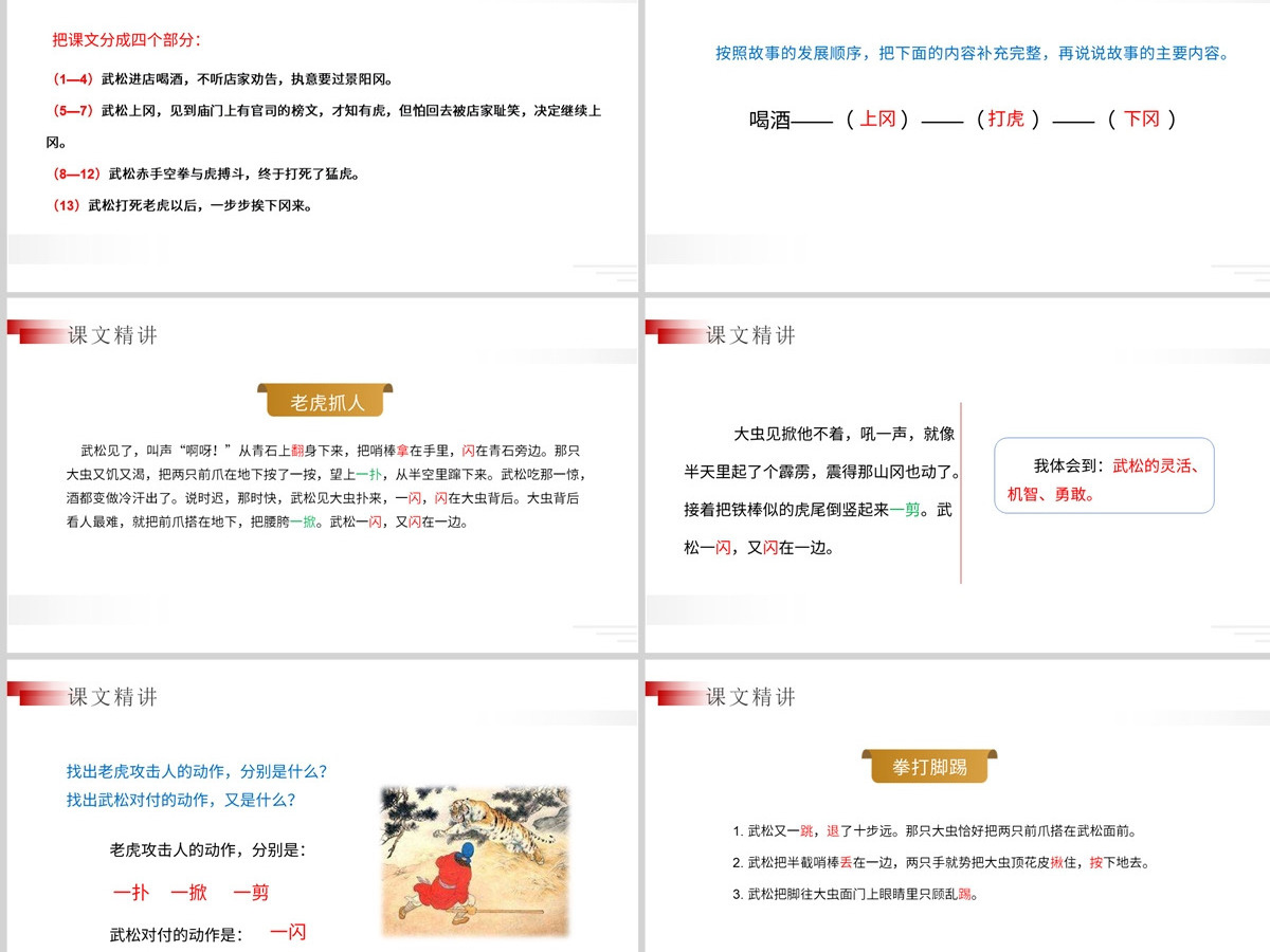 部编版五年级语文下册景阳冈语文课件PPT 部编版五年级语文下册景阳冈语文课件PPT