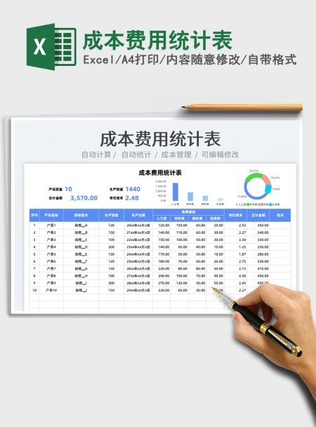 2021成本费用统计表免费下载 2021成本费用统计表免费下载