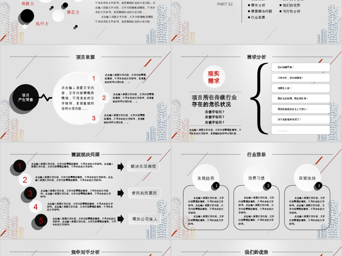 时尚风格创业计划书项目融资合作PPT