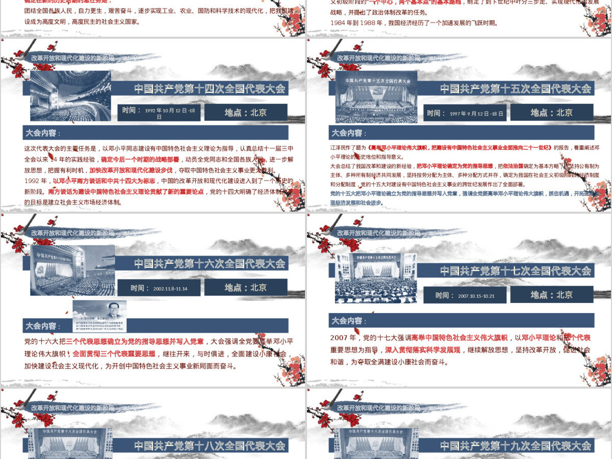 2019党史党课学习中国共产党PPT模板 2019党史党课学习中国共产党PPT模板
