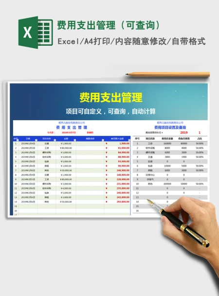 2021年费用支出管理（可查询）