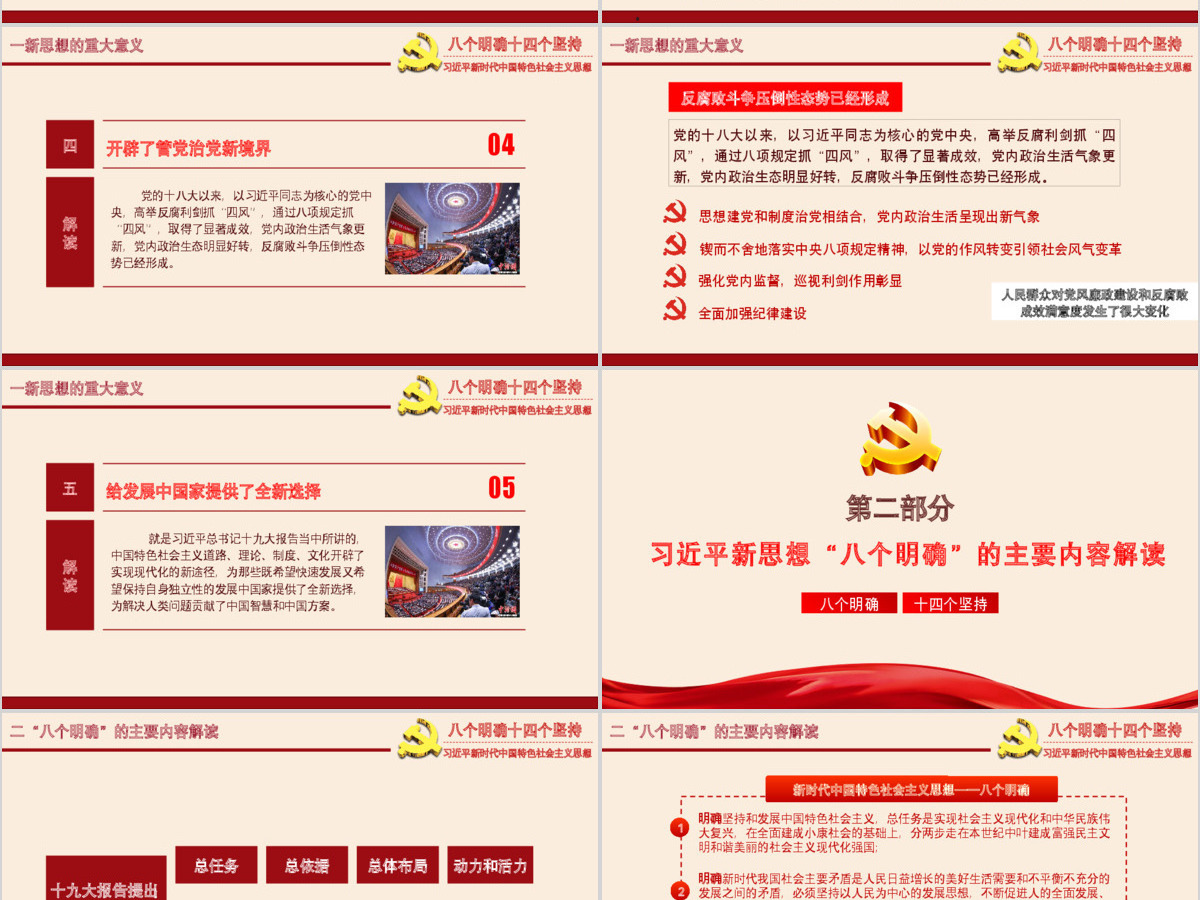 八个明确和十四个坚持学习解读专题党课ppt课件 八个明确和十四个坚持学习解读专题党课ppt课件