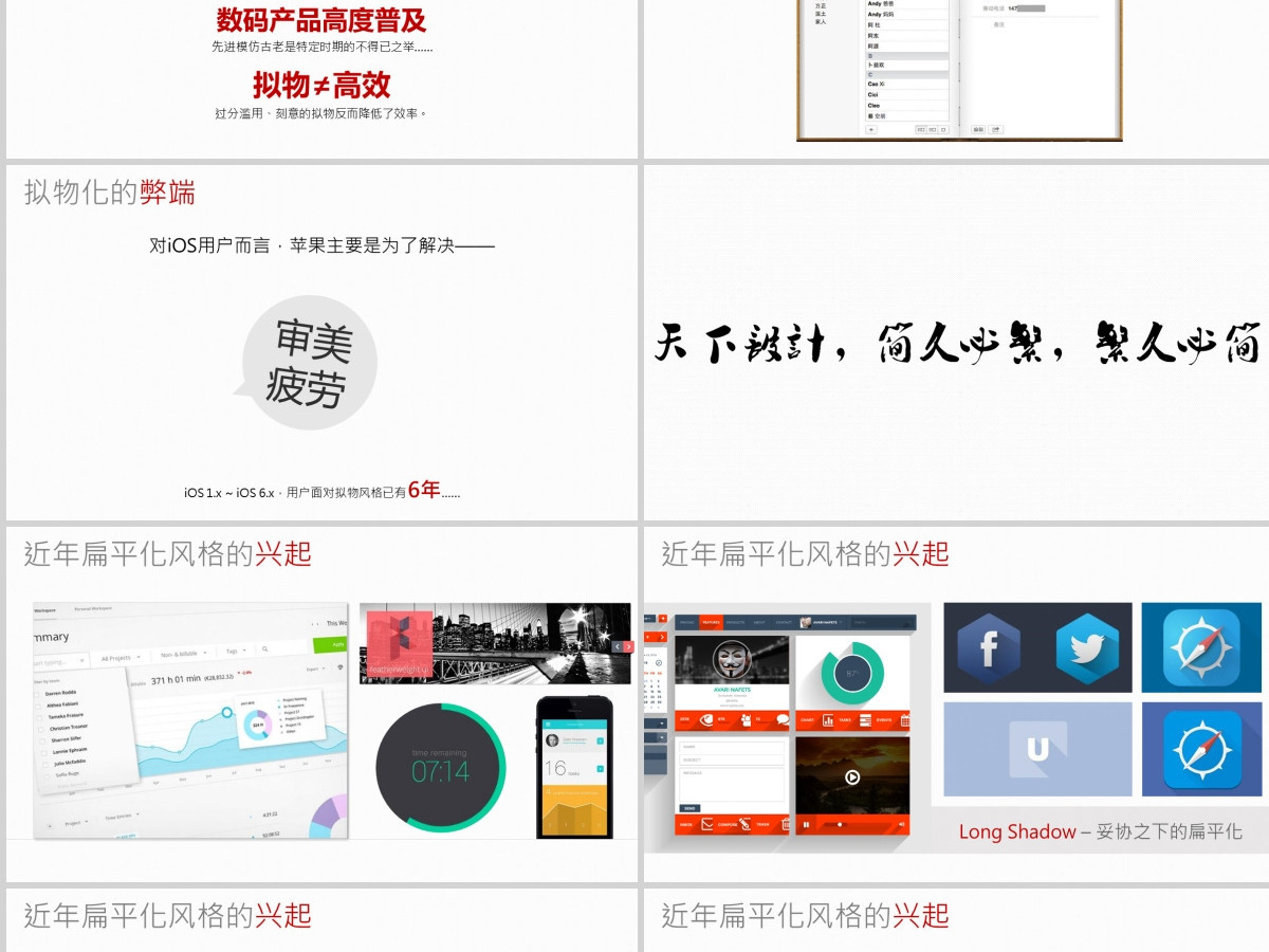 移动APP设计趋势浅谈ppt模板（内嵌ui动画视频）