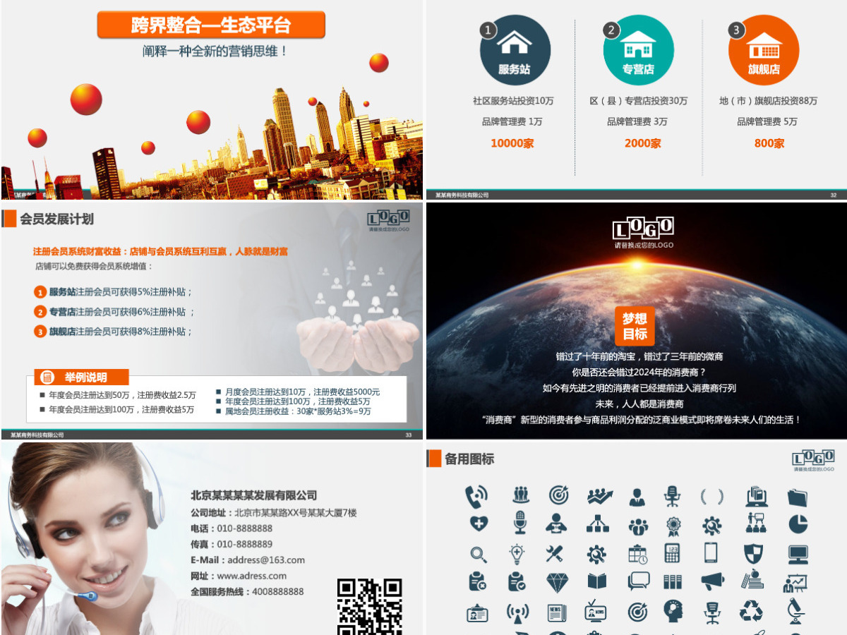 招商商业计划书PPT模板幻灯片商业模式宣讲招商及公司推介ppt模板幻灯片