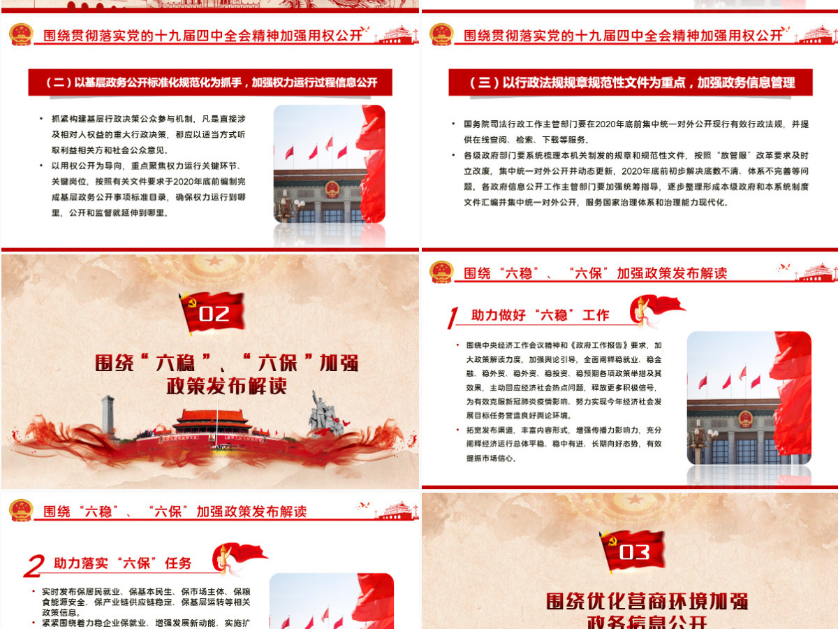 深入学习贯彻国务院办公厅关于印发2020年政务公开工作要点的通知PPT模板 深入学习贯彻国务院办公厅关于印发2020年政务公开工作要点的通知PPT模板