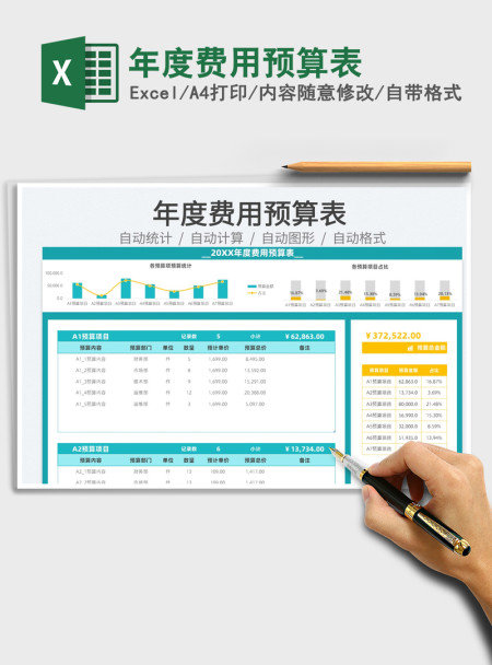 2021年度费用预算表免费下载