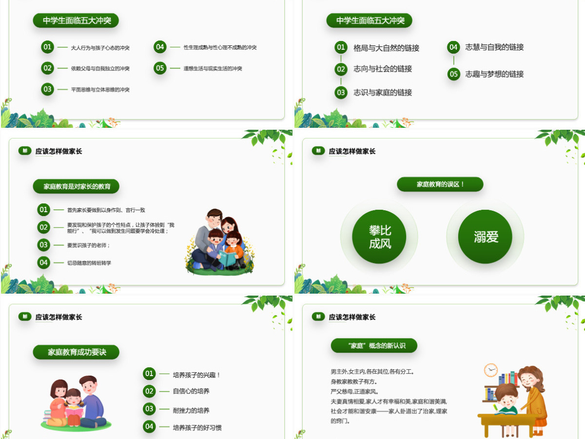 2022家庭教育才是真正的起跑线卡通风家庭教育知识讲座课件模板PPT 2022家庭教育才是真正的起跑线卡通风家庭教育知识讲座课件模板PPT