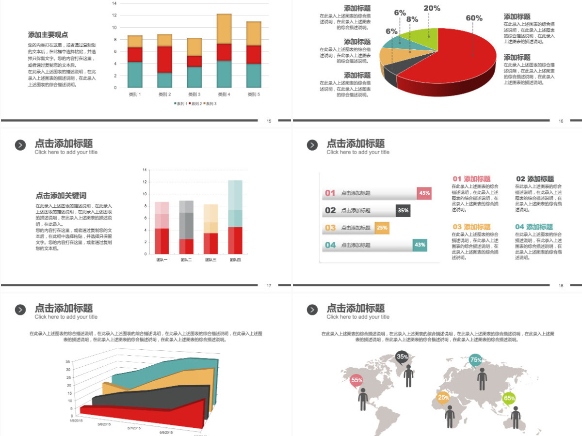 财务报表数据统计分析PPT理财业绩汇报